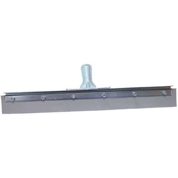 18 in Floor Squeegee, 1/8 in Serrations, Non-Marking, 6PK